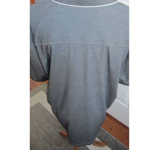 TOMMY BAHAMA GRAY SHORT SLEEVE SUPIMA COTTON BLEND POLO SIZE LARGE - Picture 3 of 4